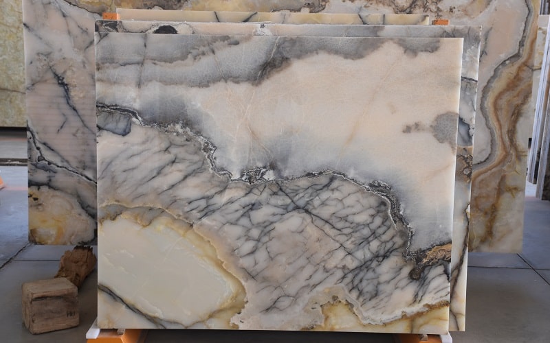 nyx stone or Persian Marble. onyx is a commercial term and is almost exclusively for Iran.